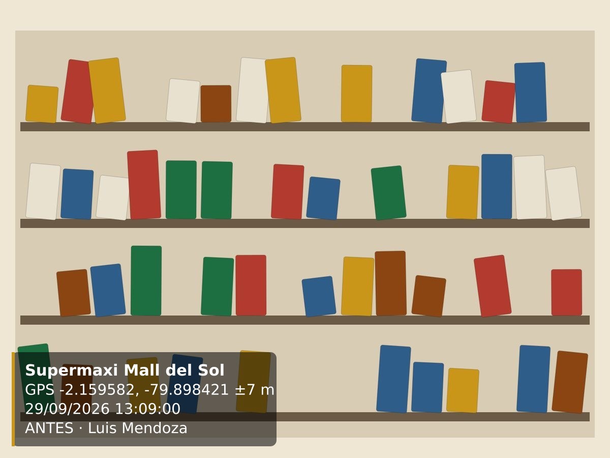 Antes · Supermaxi Mall del Sol